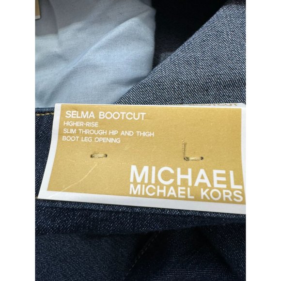 Michael Kors NWT Sz 14 Higher Rise Selma Boot Cut Jeans - Picture 3 of 14